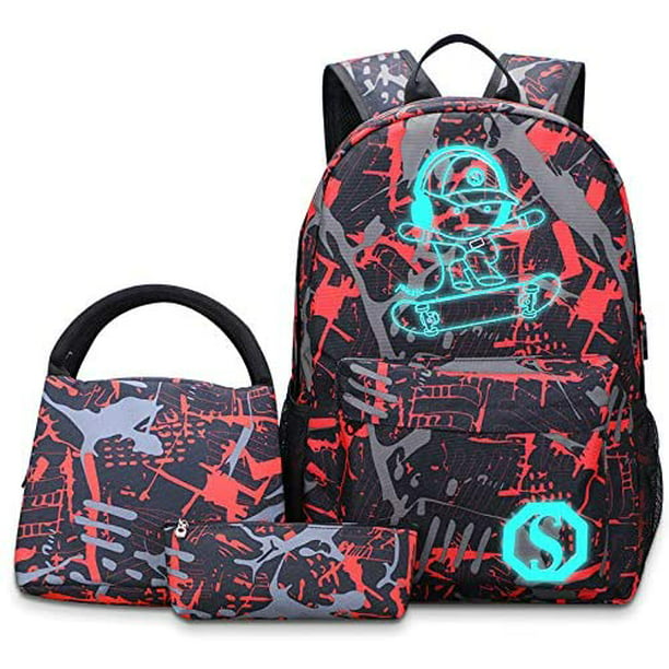 Color : Red School Backpack Lightweight Laptop Backpacks for Men Women Daypacks Rucksack Bookbags 14 InchCasual Travel Daypack Side Pocket 